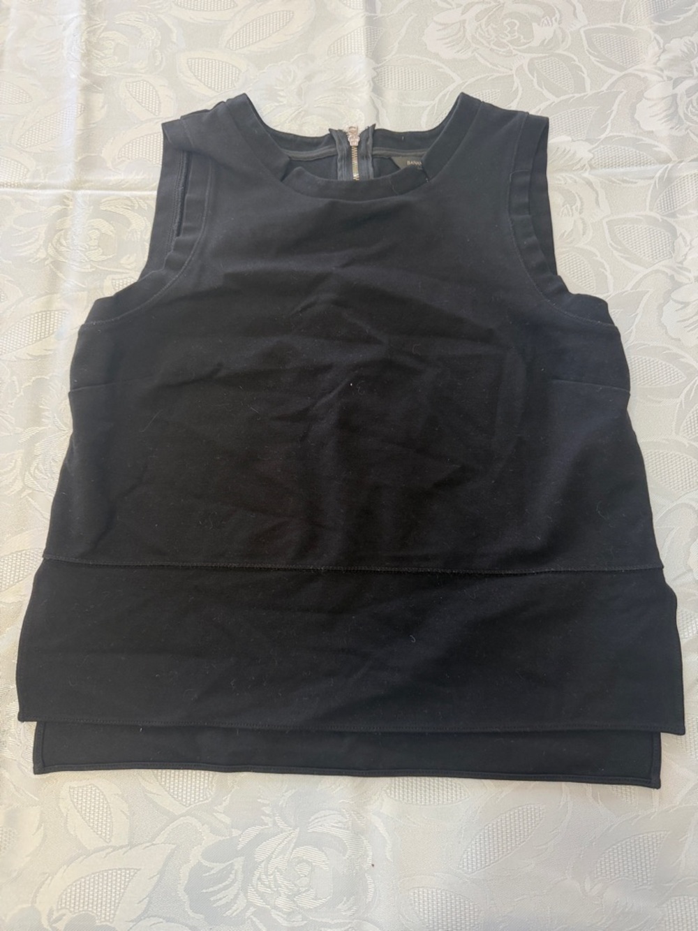 Banana Republic Black Sleeveless Layered Tank